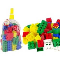 Krāsaini konstrukcijas bloki 65 gab.