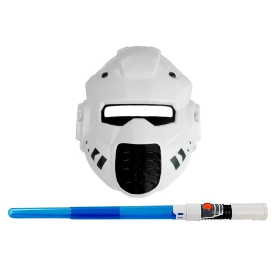 Kosmisko ieroču komplekts ar zobenu un masku Šautenes