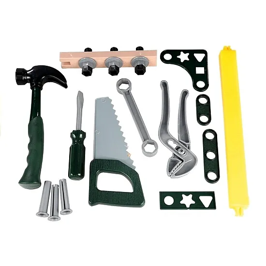 Little Handyman's Kit Box Hammer Saw Tools Darba rīki