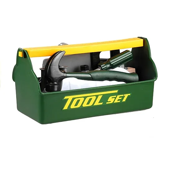 Little Handyman's Kit Box Hammer Saw Tools Darba rīki