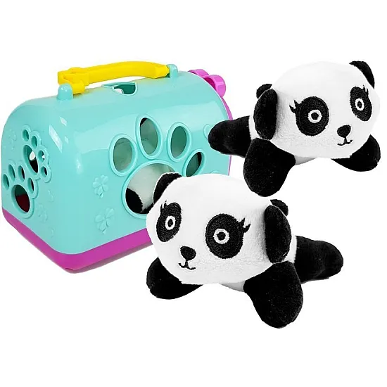Mazā panda ar transporta somu