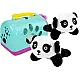 Mazā panda ar transporta somu