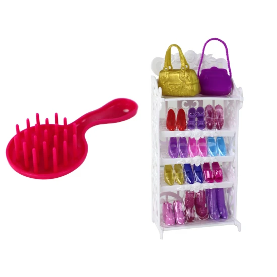 Lūsijas lelle ar spīguļojošu kleitu un kurpju komplektu Leļļu un spēļu komplekti