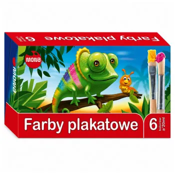 MONA plakātu krāsas, 6 krāsas