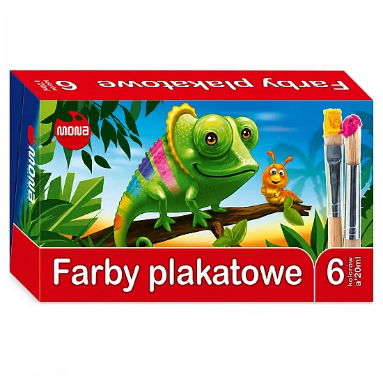 MONA plakātu krāsas, 6 krāsas