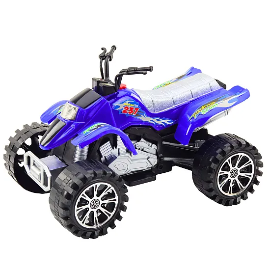 Quad Terrain Drive Treaded Wheels Blue Rotaļlietu automašīnas