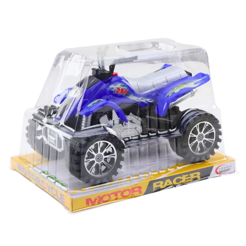 Quad Terrain Drive Treaded Wheels Blue Rotaļlietu automašīnas