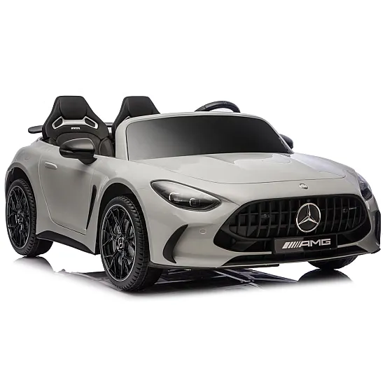 Pilkas elektrinis automobilis Mercedes AMG DK-GT63