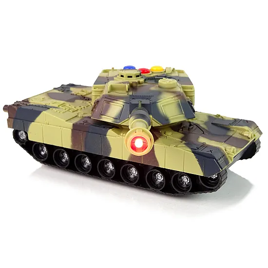 Militārā tvertne ar skaņas un gaismas efektiem Rotaļlietu automašīnas