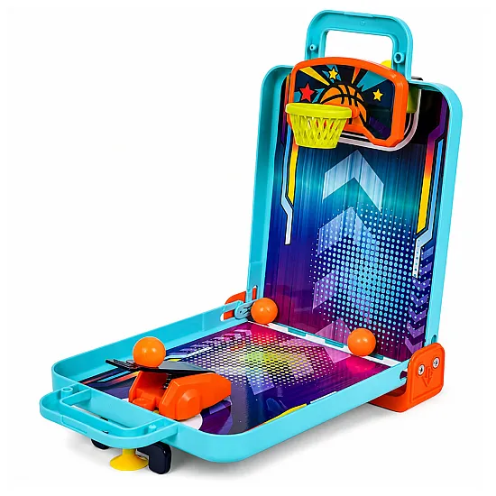 „Mini Arcade Game 3 in 1“ – pārnēsājama soma basketbolam, pinbolam un boulingam