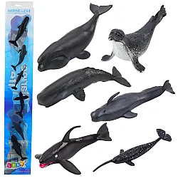 Jūras zīdītāju figūriņu komplekts 6-8cm 6gab