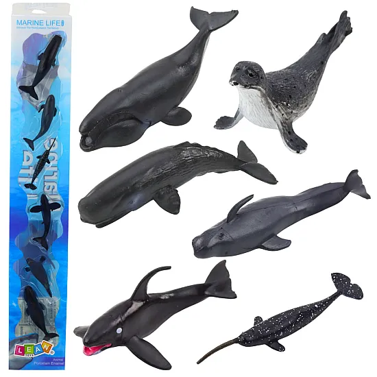 Jūras zīdītāju figūriņu komplekts 6-8cm 6gab Dzīvnieku figūriņas