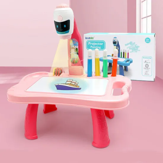 Mini rožinis projektorius 2in1 Lavinamieji