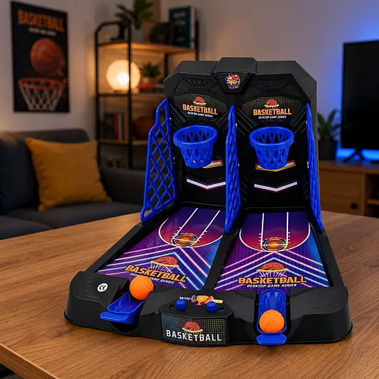 Mini galda basketbola spēle diviem spēlētājiem