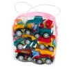Set of Mini Construction Cars with Motor in a Bag 6 pcs. Rotaļlietu automašīnas