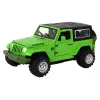 Off-Road Car Battery Powered Friction Drive Metal Green 1:32 Rotaļlietu automašīnas