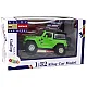 Off-Road Car Battery Powered Friction Drive Metal Green 1:32 Rotaļlietu automašīnas