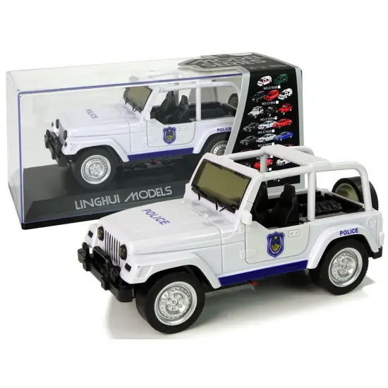 Off-Road Police Car White Rotaļlietu automašīnas