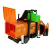 Rubbish Truck with Friction Drive Sound Effects Orange Rotaļlietu automašīnas