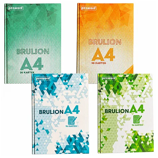 A4-size notebook with squares, 96 sheets