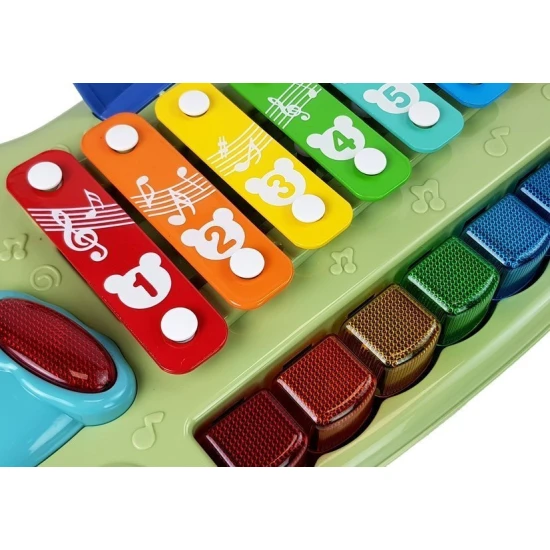 Bērnu ksilofona klavieres ar izgaismotiem taustiņiem Mūzikas instrumentai