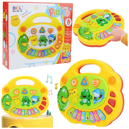 Interaktīvs muzikālais klavieres bērniem ar dzīvnieku skaņām un melodijām Mūzikas instrumentai