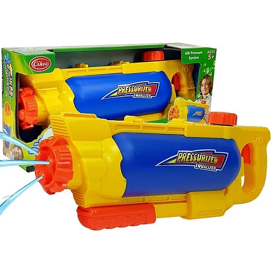 Dzeltena-zila ūdens šautene ar tvertni 1450 ml Šautenes