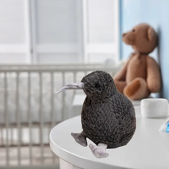Plush Kiwi Bird Plush Toy Mascot Cuddly Toy Black 17cm Plīša rotaļlietas