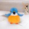 Plush Mascot Cuddly Toy Bird Blue Orange 12cm Plīša rotaļlietas