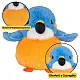Plush Mascot Cuddly Toy Bird Blue Orange 12cm Plīša rotaļlietas