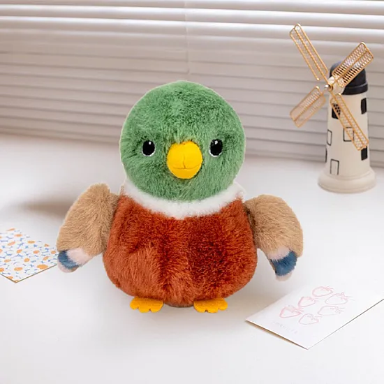 Plush Mascot Cuddly Toy Bird Plush Little Duck 12cm Plīša rotaļlietas