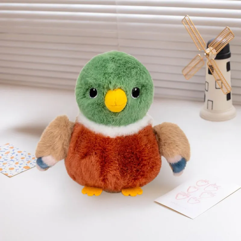 Plush Mascot Cuddly Toy Bird Plush Little Duck 12cm Plīša rotaļlietas