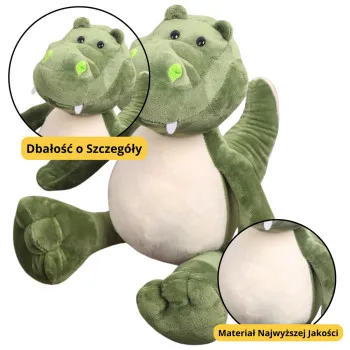 Plīša rotaļlieta krokodils zaļš 25cm