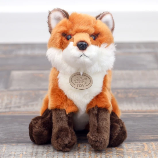 Plush Mascot Cuddly Toy Fox Ginger Brown 23cm Plīša rotaļlietas