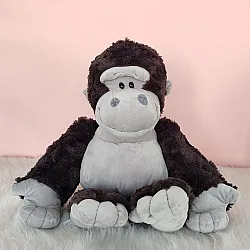 Plīša talismans mīksta rotaļlieta gorilla tumši pelēka 22cm