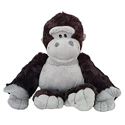 Plīša talismans mīksta rotaļlieta gorilla tumši pelēka 22cm