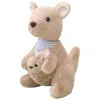 Plush Mascot Cuddly Toy Kangaroo With Cub 23cm Plīša rotaļlietas