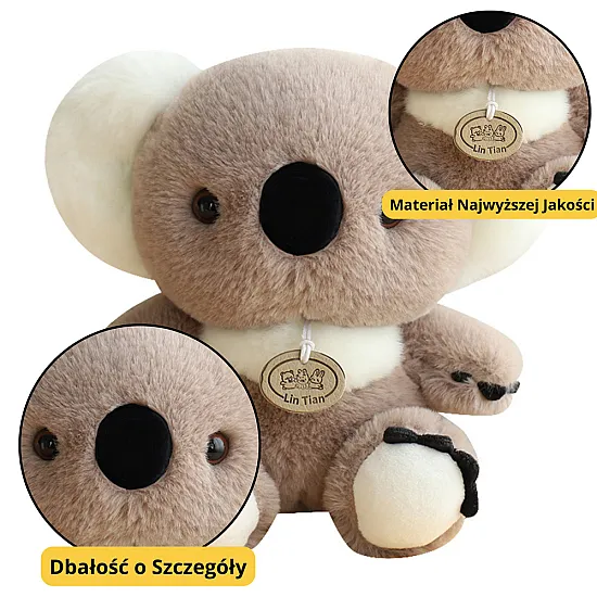 Plush Mascot Cuddly Toy Koala Bear Gray 23cm Plīša rotaļlietas
