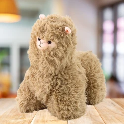 Plīša talismans Plīša rotaļlieta lama bēšs 40 x 40 cm