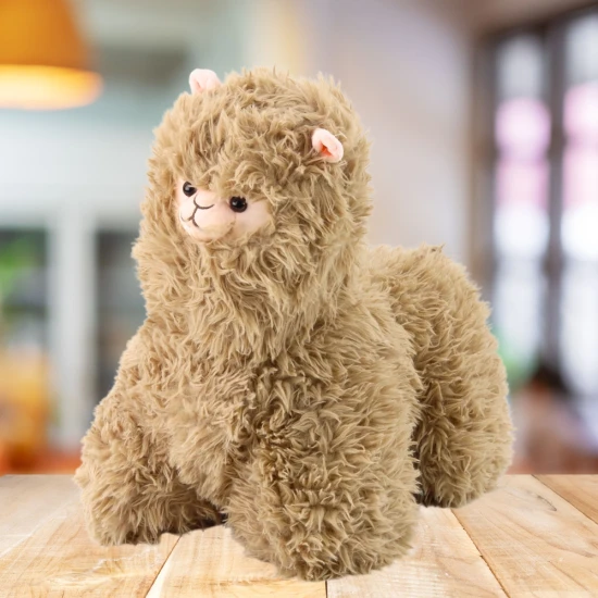 Plīša talismans Plīša rotaļlieta lama bēšs 40 x 40 cm