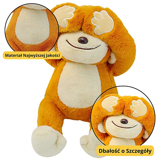 Plush Mascot Cuddly Toy Monkey With Magnets Brown 23cm Plīša rotaļlietas