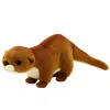 Plush Mascot Cuddly Toy Otter White Brown 50cm Plīša rotaļlietas