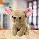 Plush Mascot Cuddly Toy Small Dog Chihuahua Beige 22cm Plīša rotaļlietas