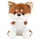 Plush Mascot Cuddly Toy Small Dog Shiba Inu White Brown 20cm Plīša rotaļlietas