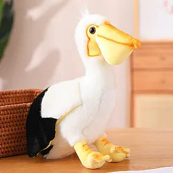 Plīša putns pelikāns Plīša rotaļlieta talismans Cuddly Toy 24cm