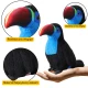 Plush Toucan Bird Mascot Cuddly Toy Blue 20cm Plīša rotaļlietas