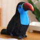 Plush Toucan Bird Mascot Cuddly Toy Blue 20cm Plīša rotaļlietas