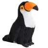 Plush Toucan Bird Plush Toy Mascot Cuddly Toy White 35cm Plīša rotaļlietas