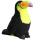 Plush Toucan Bird Plush Toy Mascot Cuddly Toy Yellow 20cm Plīša rotaļlietas
