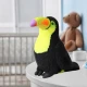 Plush Toucan Bird Plush Toy Mascot Cuddly Toy Yellow 20cm Plīša rotaļlietas